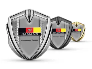 Hamann Badge Auto Ispirato Tuning Dettaglio Inox